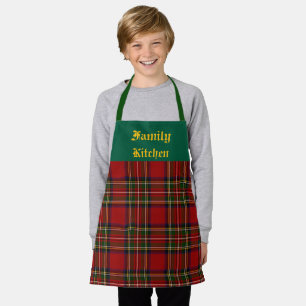 Royal Stewart Clan Tartan Plaid gepersonaliseerd Schort