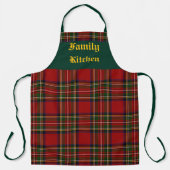 Royal Stewart Clan Tartan Plaid gepersonaliseerd Schort (Voorkant)