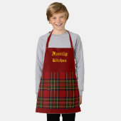 Royal Stewart Clan Tartan Plaid Personaliseren Schort (Gedragen)