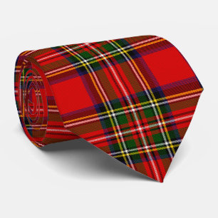 Royal Stewart Clan Tartan Plaid  Stropdas
