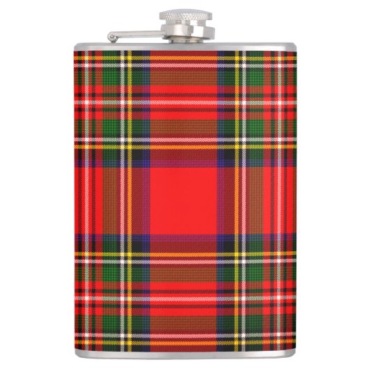 Royal Stewart Clan Tartan Pset Heupfles (Voorkant)