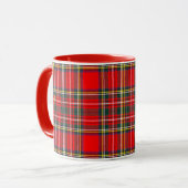 Royal Stewart Clan Tartan Pset Mok (Voorkant links)