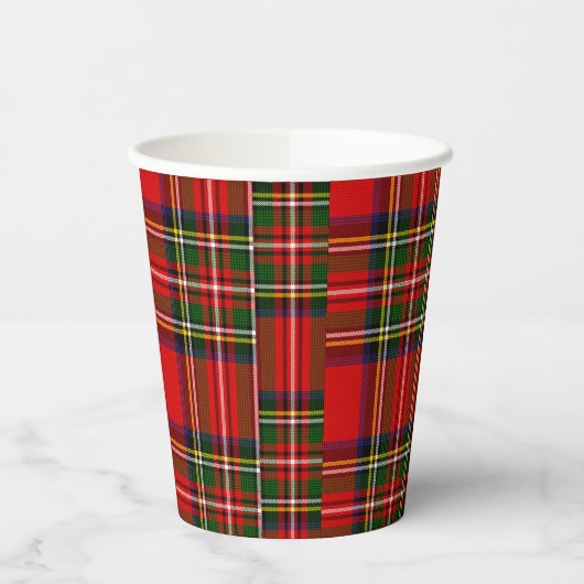 Royal Stewart Clan Tartan Pset Papieren Bekers (Links)