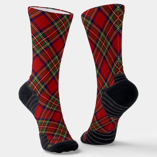 Royal Stewart Clan Tartan Pset Pattern Socks Sokken (Gebogen)