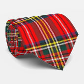 Royal Stewart Clan Tartan Pset Stropdas (Opgerold)