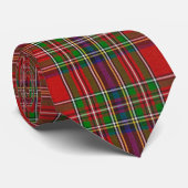 Royal Stewart Clan Tartan Pset Stropdas (Opgerold)
