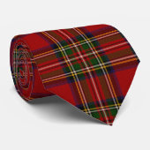 Royal Stewart Clan Tartan Pset Stropdas (Opgerold)