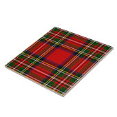 Royal Stewart Clan Tartan Pset Tegeltje (Zijkant)