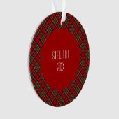 Royal Stewart Clan Tartan Scottish Pset Ornament (voorkant)