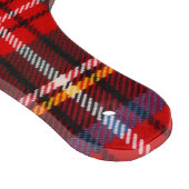 Royal Stewart Eat Drink Be Merry Xmas Plaid Snijplank (Hoek)