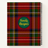 Royal Stewart gepersonaliseerd recept Notitieboek (Achterkant)