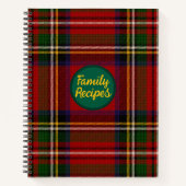 Royal Stewart gepersonaliseerd recept Notitieboek (Voorkant)