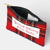 Royal Stewart Kerst Plaid Kerstman Etui (Open)