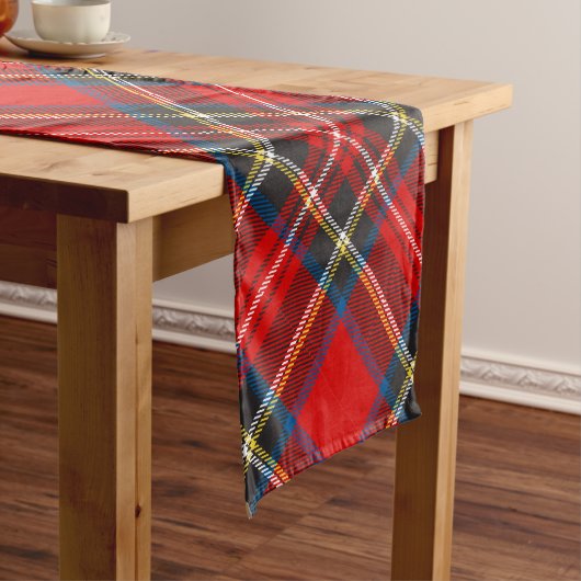 Royal Stewart Modern Argyle Tartan  Korte Tafelloper (Voorbeeld)