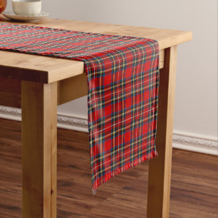 Royal Stewart Modern Tartan Pset Lange Tafelloper
