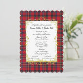 Royal Stewart Original Tartan With Gold Frame  Kaart (Staand voorkant)