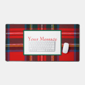 Royal Stewart Plaid CUSTOMIZE Bureaumat (Keyboard & Muis)