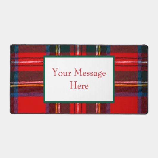 Royal Stewart Plaid CUSTOMIZE Bureaumat (Voorkant)