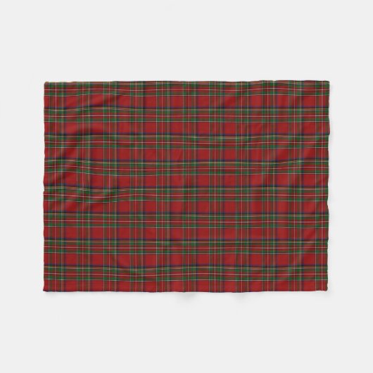 Royal Stewart Plaid Fleece Deken (Voorkant (Horizontaal))