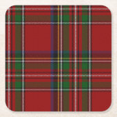 Royal Stewart Plaid Papieren Onderzetters (Voorkant)