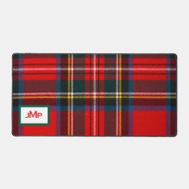 Royal Stewart Plaid Red MONOGRAM Bureaumat