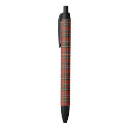 Royal Stewart Red, Blue en Green Tartan Zwarte Inkt Pen