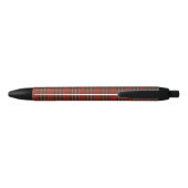 Royal Stewart Red, Blue en Green Tartan Zwarte Inkt Pen (Achterkant)