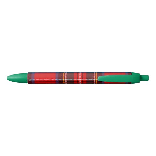 Royal Stewart Red Plaid Green Zwarte Inkt Pen (Achterkant)