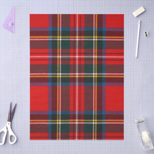 Royal Stewart Red Plaid Tissuepapier (Craft)