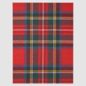 Royal Stewart Red Plaid Tissuepapier (Voorkant)