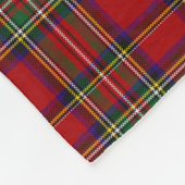 Royal Stewart Red Tartan Plaid Fleece Deken (Hoek)