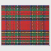 Royal Stewart rood en groen Schots tartan patroon Cadeaupapier (Vlak)