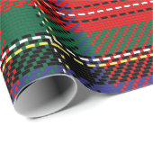 Royal Stewart rood en groen Schots tartan patroon Cadeaupapier (Rol Hoek)