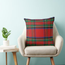 Royal Stewart rood en groen Schots tartan patroon