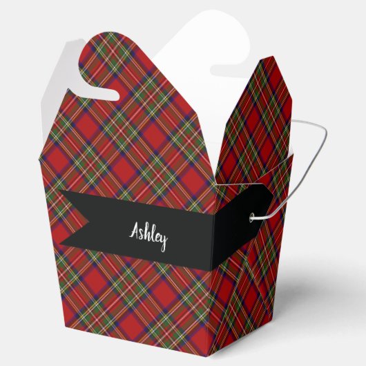 Royal Stewart Schots Tartan Plaid Pattern Bedankdoosjes (Geopend)