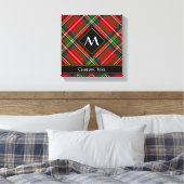 Royal Stewart Schotse Ruit Canvas Afdruk (Insitu (Slaapkamer))