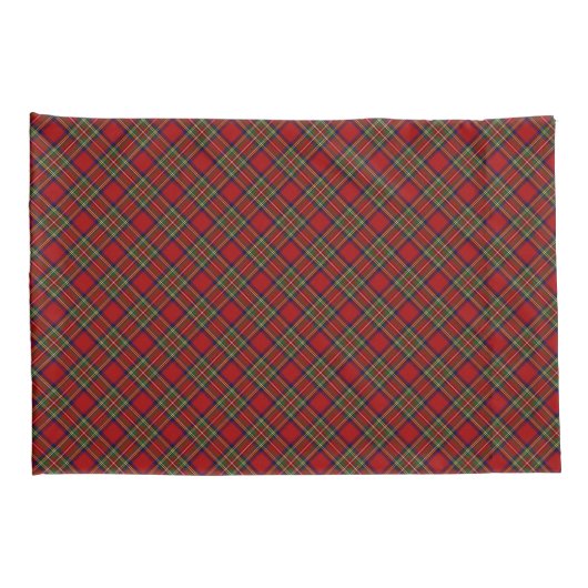 Royal Stewart Scottish Clan Tartan Pset Kussensloop (Achterkant-Rechts)