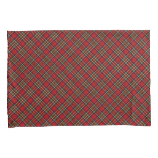Royal Stewart Scottish Clan Tartan Pset Kussensloop (Voorkant-Rechts)