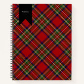 Royal Stewart Scottish Clan Tartan Pset Pattern Notitieboek (Voorkant)