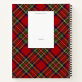 Royal Stewart Scottish Clan Tartan Pset Pattern Notitieboek (Achterkant)