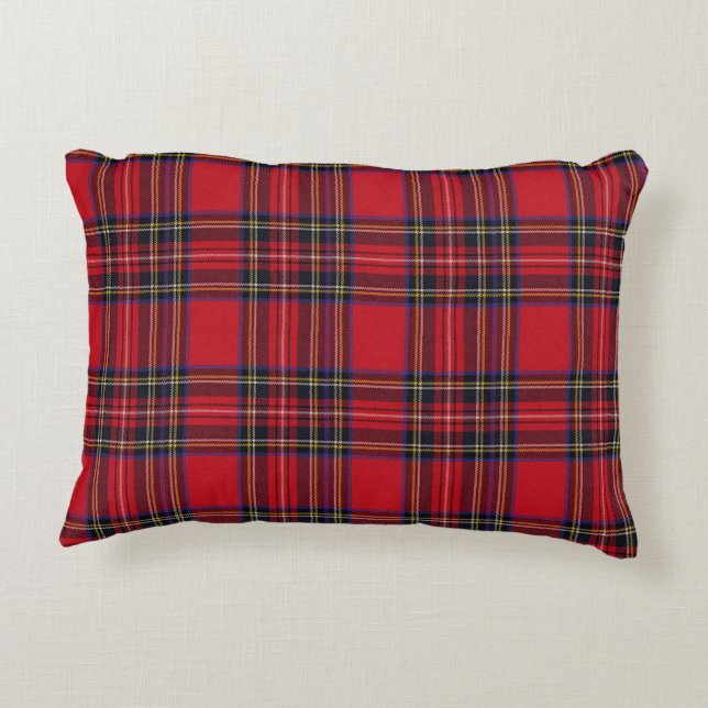 Royal Stewart Tartan Accent Kussen (Achterkant)