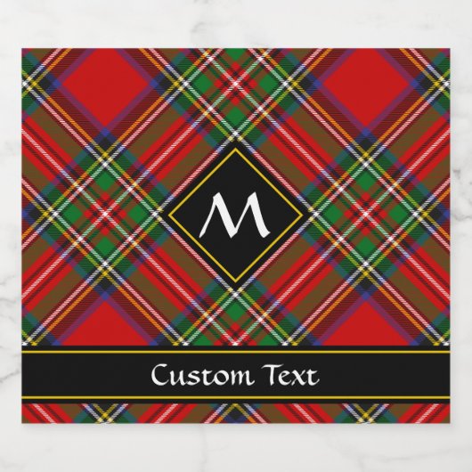 Royal Stewart Tartan Bier Etiket (Enkel label)