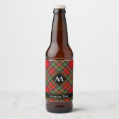 Royal Stewart Tartan Bier Etiket (Voorkant)