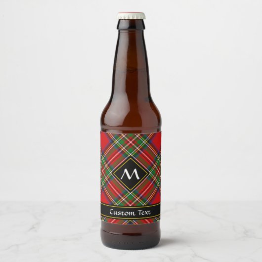 Royal Stewart Tartan Bier Etiket (Voorkant)