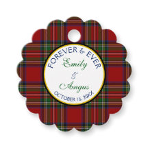 Royal Stewart Tartan Bruiloft Save a Date