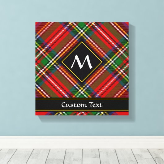 Royal Stewart Tartan Canvas Afdruk (Insitu (Houten vloer))