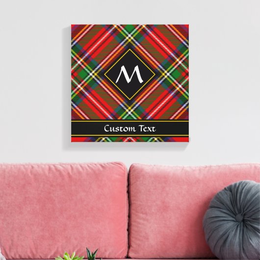 Royal Stewart Tartan Canvas Afdruk (Insitu (Woonkamer))
