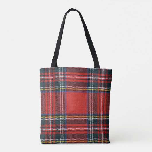Royal Stewart Tartan Canvas tas (Achterkant)