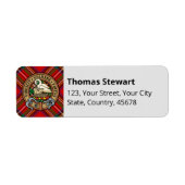 Royal Stewart Tartan Etiket (Voorkant)