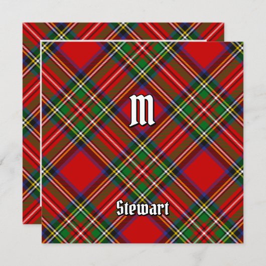 Royal Stewart Tartan Kaart (Voorkant / Achterkant)